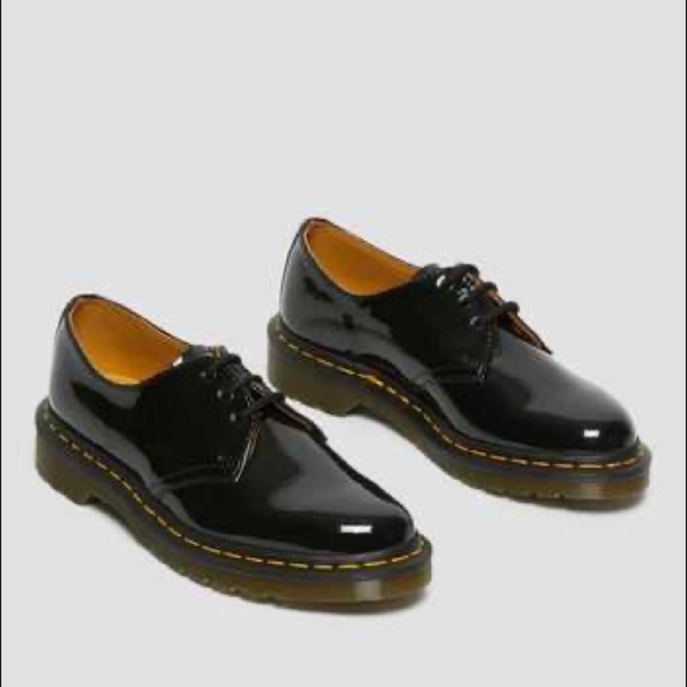 DR MARTENS 1461 Womens Patent Leather Oxford Shoes